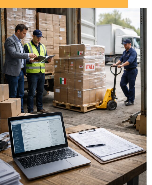 Доставка грузов из Италии: морские и авиаперевозки от 18547