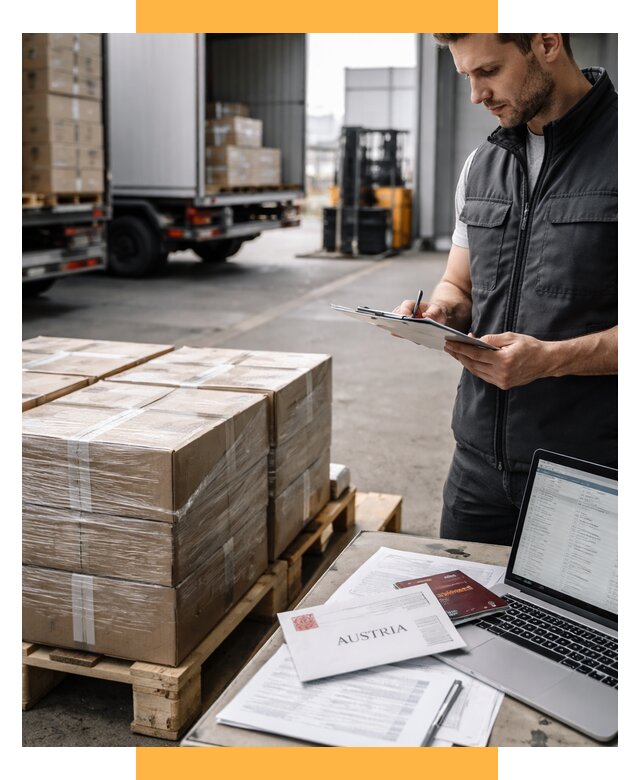 Доставка в Австрию от 66976 р. Логистика и экспорт СетСервис-Дль