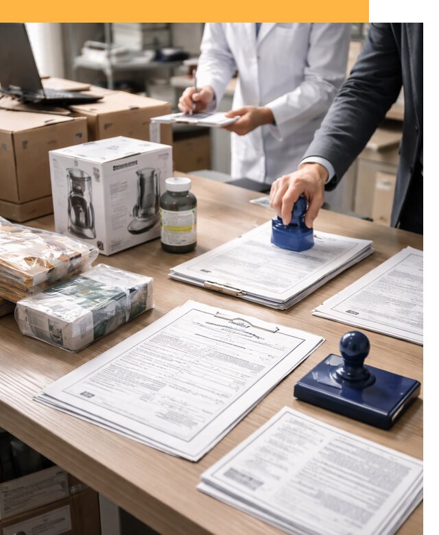 Сертификация импортных товаров от 12365 с таможенным сопровождением